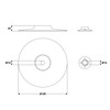 werkzeugundzubehoer_com Sanding Disc 180 mm Aluminium Oxide with Flange Nut