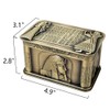 Hogarup decorative box with lid small metal jewelry box trinket