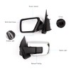For Ford F150 2021-2024 Door Mirror Assembly with Chrome Back
