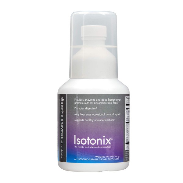 Isotonix Digestive Enzymes with Probiotics, Promotes Digestion, May Help Ease Stomach Upset, Supports Healthy Immune Functions, Healthy Skin, Market America (90 Servings)