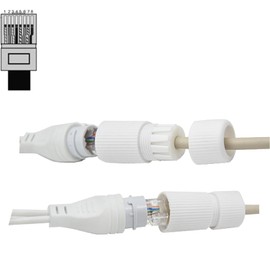 Lunpog PoE Combiner & Splitter, Power Supply for 2 IP Cameras with Only 1 Cable, Supports up to Cable, Plug and Play, Designed for Use with Cameras