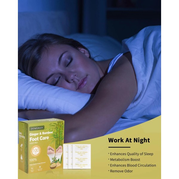 Does not apply 100 Packs Ginger Foot Pads Natural Cleansing