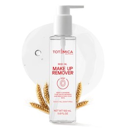 TOTÉMICA Make up Remover, Cleansing Oil with Rice Bran & Jojoba, Waterproof Mascara Remover, Gentle & Hydrating Facial Cleanser for All Skin Types, Desmaquillantes para la cara - 150ml