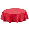 Home Direct Round Embossed Oilcloth PVC Wipe Clean Tablecloth Table
