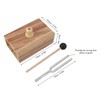 Tuning Fork, 512HZ Tuning Forks with Wooden Resonator Box &