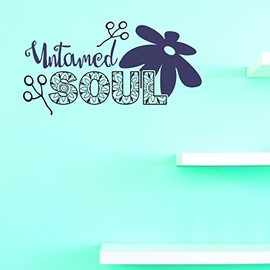 Decals - Untamed Soul Wall Art Size 10 Inches X 20 Inches