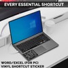Synerlogic Word/Excel Windows Shortcut Sticker | Reference Guide Keyboard Shortcut