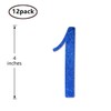 Blue Glitter 1st Birthday Centerpiece Sticks, 12-Pack Number 1 Table
