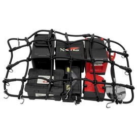 GLOBACT 10PCS RC Crawler Accessories Roof Simulation Decoration Luggage Net/Fishing Box/Oil Drum/Shovel/Antennas/Recovery Board for Traxxas Trx4 Trx6 Axial SCX10 Redcat GEN 7 8 Rc4wd (Black)