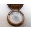 KHUMYAYAD Antique Brass Pocket Compass Handcrafted Full Functional with Leather