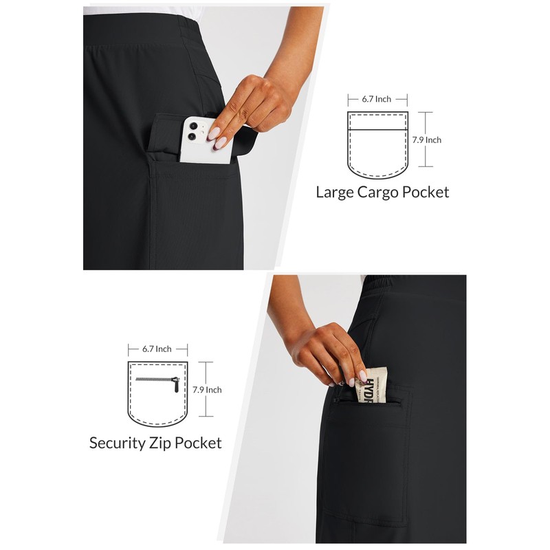 baleaf Womens Flyleaf Quick Dry UPF 50 Cargo Hiking Skorts