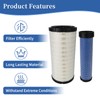 P828889-P829333 Air Filters Set, Compatible with Donald son, Cat Backhoe,