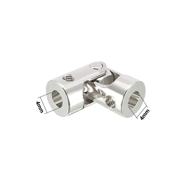 sourcing map 4mm to 4mm Inner Dia Rotatable Universal Steering