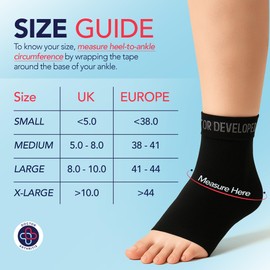 Dr. Arthritis Ankle Brace, Lightweight Foot Sleeve for Achilles Tendonitis & Plantar Fasciitis Relief, Breathable Ankle Compression Socks for Women & Men, For Daily Wear, Sports & Recovery (Black, XXL)