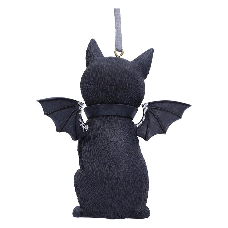 Nemesis Now Cult Cuties Malpuss Hanging Ornament, Black, 9.2cm