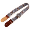 Embroidered Ukulele Strap Ethnic Style Adjustable Length Nylon Leather Comfortable