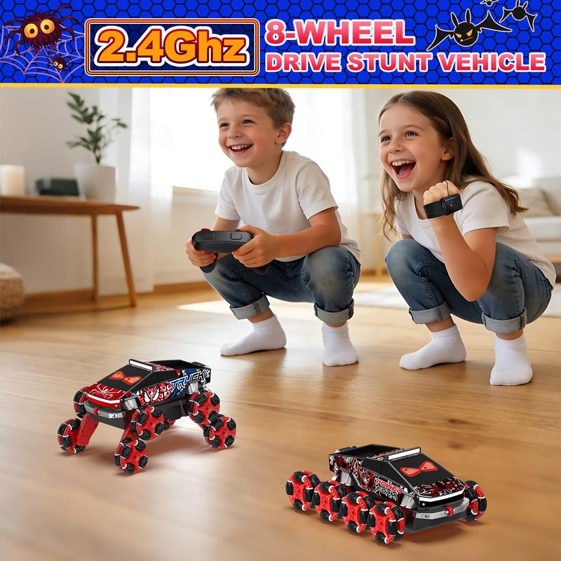 8WD Gesture Sensing RC Stunt Car Toys for Boys, Spider