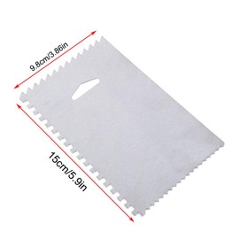 PZRT 2PCS Stainless Steel Serrated Scraper Crafts Tool for Sculpture Ceramic