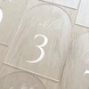 Frosted Arch Table Numbers for Wedding, 5x7 Inch Arched Acrylic