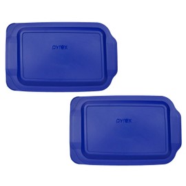 Pyrex 233-PC 3qt Lagoon Blue Replacement Food Storage Lids - 2 Pack