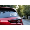 Wanted Car Decal with 5 Stars, 7 x 3.26 inches,