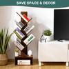 Yoobure Tree Bookshelf - 6 Shelf Retro Floor Standing Bookcase,
