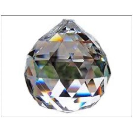 US.CHANDELIER 10-Pack 40mm Crystal Ball Prisms with Brass Clips – High-Quality Chandelier Rep