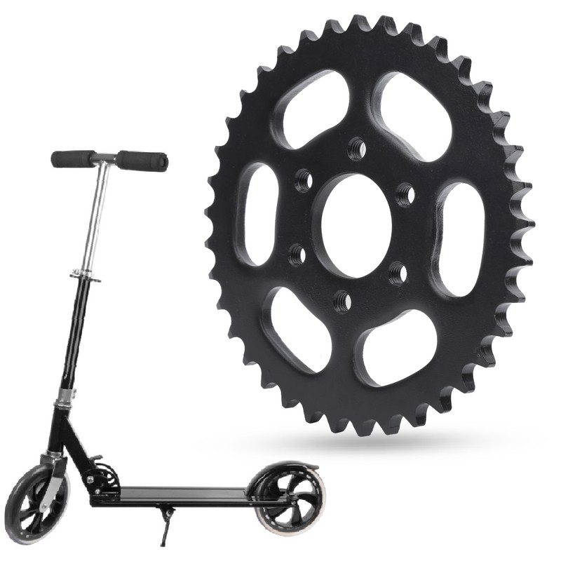 428 37 Teeth 6Pcs Holes Steel Rear Sprocket Electric Bicycle