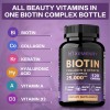 Biotin Collagen & Keratin 25,000mcg - Hair, Skin, Nails, Bone