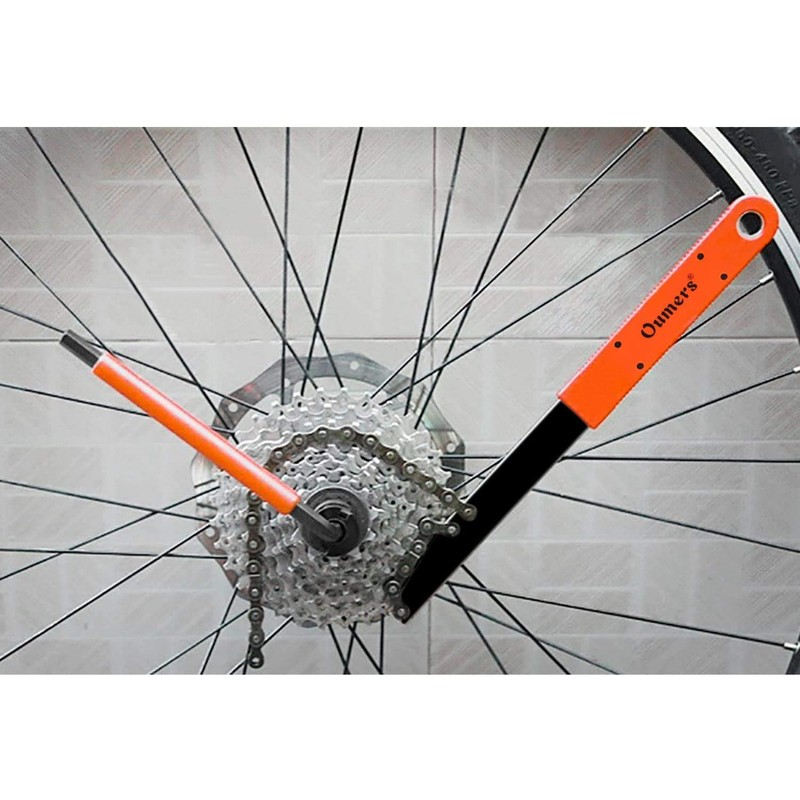 Oumers Bike Cassette Removal Tool with Chain Whip and Auxiliary