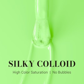 MelodySusie MelodySusie Neon Green Gel Nail Polish,0.5fl oz Light Lime Green Nails Soak Off UV LED Bright Green Gel Polish Nail Art Manicure Salon DIY Nail Design Decoration at Home Gift for Women-1649