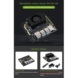 Waveshare NX Development Board Based On Jetson Xavier NX Alternative Solution for Jetson Xavier NX Developer Kit Carrier Board Only Can Directly Insert into Jetson Xavier NX Module
