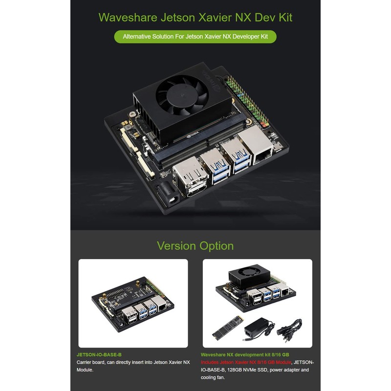 Waveshare NX Development Board Based On Jetson Xavier NX Alternative