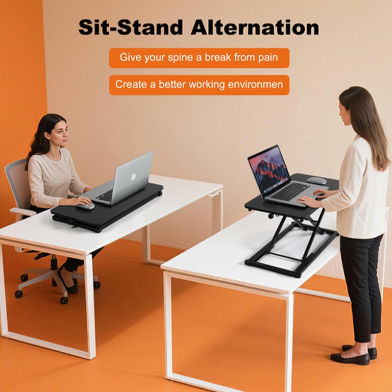 Rxrpexjke Standing Desk Converter Height Adjustable, Stand up Desk Riser,