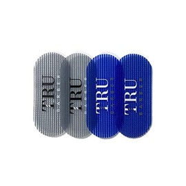 TRU BARBER HAIR GRIPPERS ® 2 COLORS BUNDLE PACK 4 PCS for Men and Women - Salon and Barber, Hair Clips for Styling, Hair holder Grips (Blue/Grey)