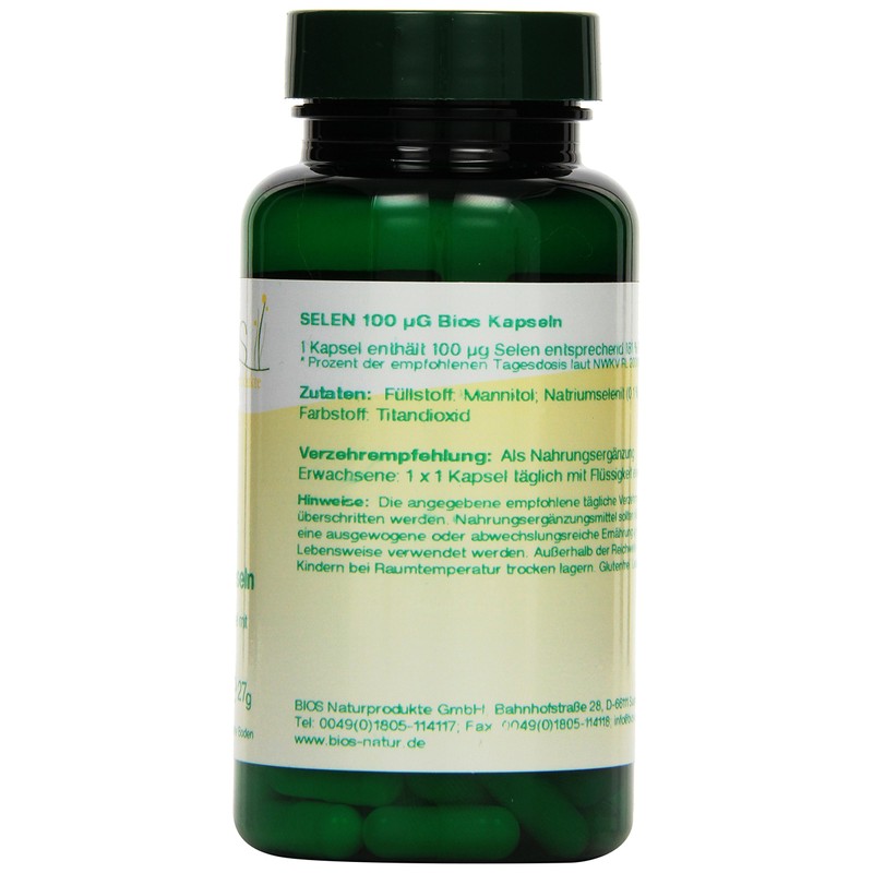 Bios Selenium 100 μg, 100 Capsules, Pack of 1 (1