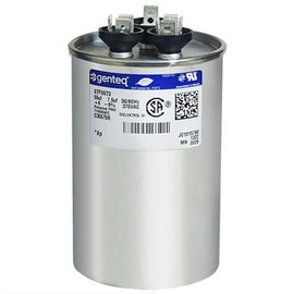 Nordyne/Intertherm/Miller 621699-55 + 7.5 uf MFD 370 Volt VAC Genteq Replacement Round Dual Run Capacitor