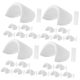 Operitacx 12 Paare Schulterpolster Light fronleichnam LEDs Leuchtmittel Shoulder Support einhelll Schulter verbessern Pads Schulter-Push-up-Pads atmungsaktiv Einfügung Mädchen Schwamm Weiß