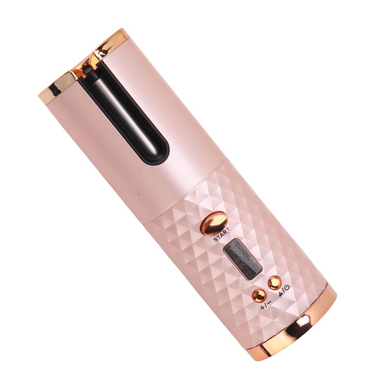 Cordless Automatic Hair Curler Fast Heating USB Rechargeable Portable Curling
