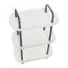 Main + Mesa Modern Plastic and Metal 3-Tier Trolley, White