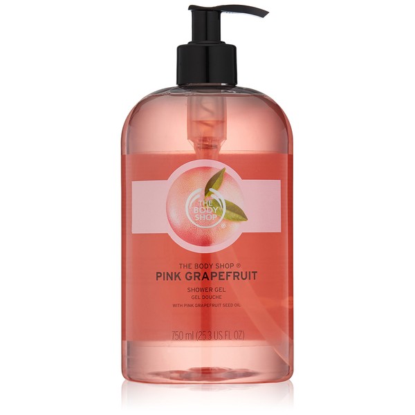 The Body Shop Pink Grapefruit Shower Gel, Paraben-Free Body Wash, Mega-Size, 25.3 Fl. Oz.