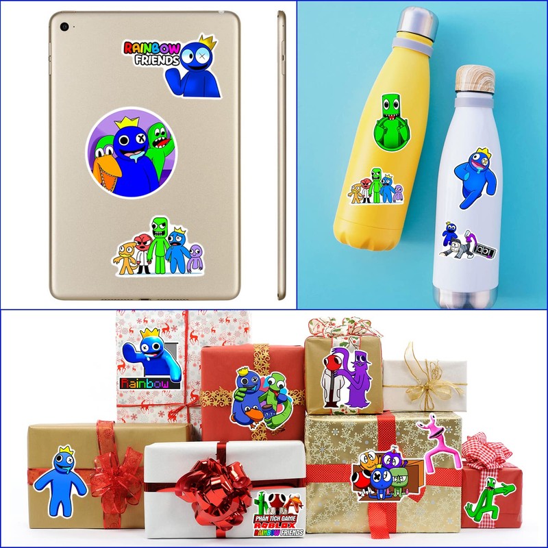 Rainbow Friends Stickers for Kids,Cute Stickers,Waterproof Cartoon Stickers for Laptop