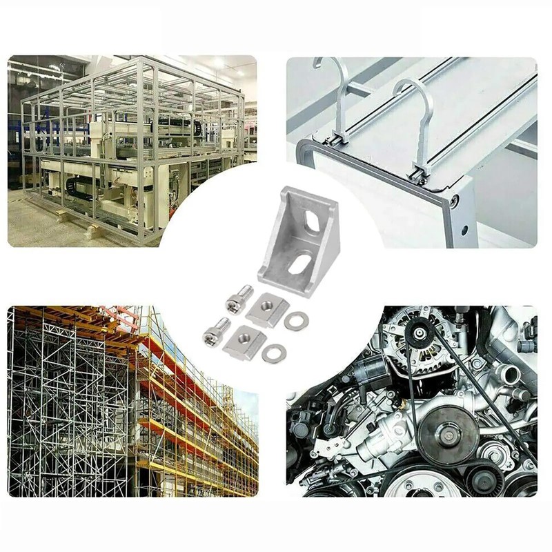 Bohaner 20 x Mounting Material Angle Aluminium Profile 20 x