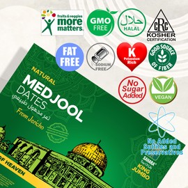 Sahara Gold Medjool Dates - 70.4 oz (4.4 Lb) | Great Gift for Friends & Family | Sweet Dates Provide Natural Energy | Palestine, Vegan, Gluten-Free, Paleo, No Sugar Added | Healthy Snack for Kids & Adults