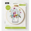Bucilla 47915E Stamped Embroidery Kit, 6", Cactus Bloom