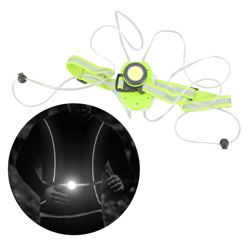 Wearable Night Light USB Charging Waterproof Warning Vest for Outdoor