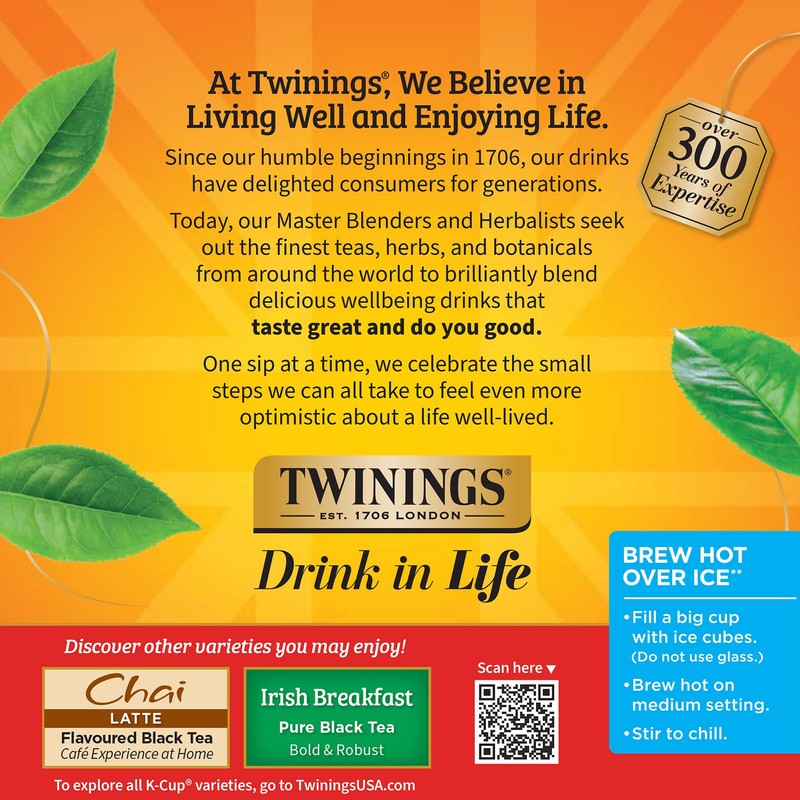 Twinings English Breakfast Black Tea K-Cup Pods for Keurig, 24