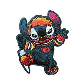 Horror Chucky Doll Stitch Crossover Embroidered 3.25" Tall Iron on Patch