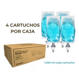 Rubbermaid 4 Repuestos Jabón En Espuma Para Manos 1,100 Ml Rubbermaid