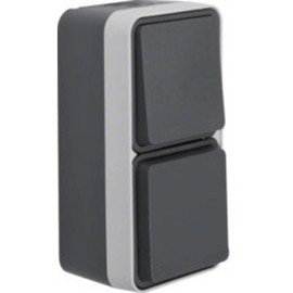 Berker AP Combination 47803515 Light Grey